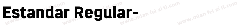 Estandar Regular字体转换
